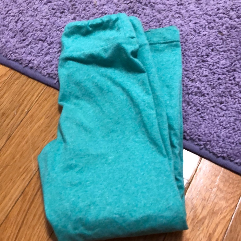 LuLaRoe kids S/M green leggings